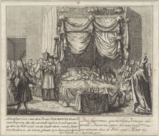 Deathbed of Maximilian II Emanuel of Bavaria