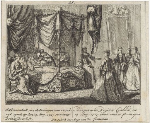 Maria Leszczyńska in the lying-in chamber