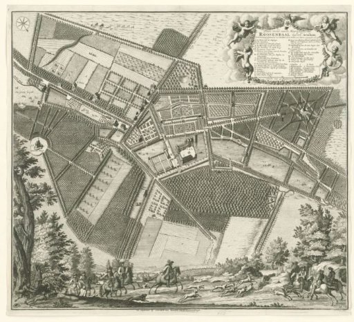 Plan of Rosendael Castle with Surrounding Area