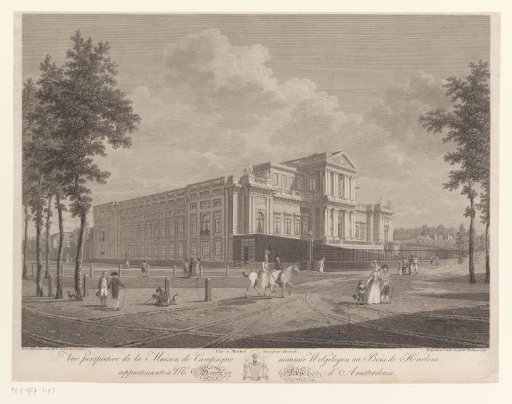 View of Paviljoen Welgelegen at Haarlem