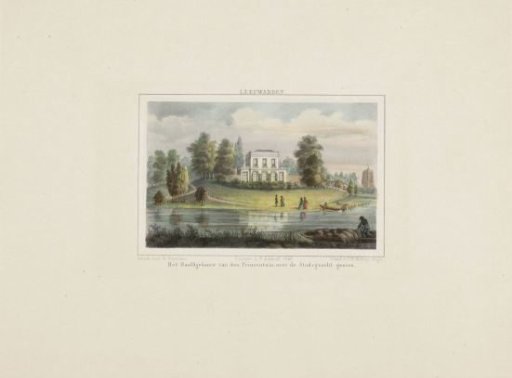 View of the Main Building of the Prince's Garden in Leeuwarden