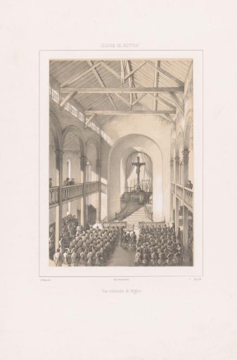 Interior of the church of the youth prison