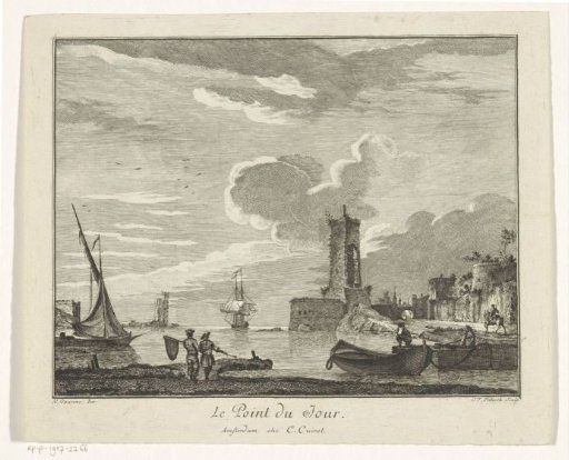 Seashore View with Fishermen