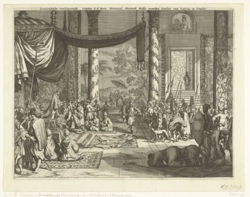 General Gerard Hulft before the King of Ceylon, 1656