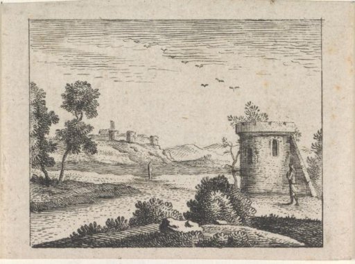 Landscape with tower
