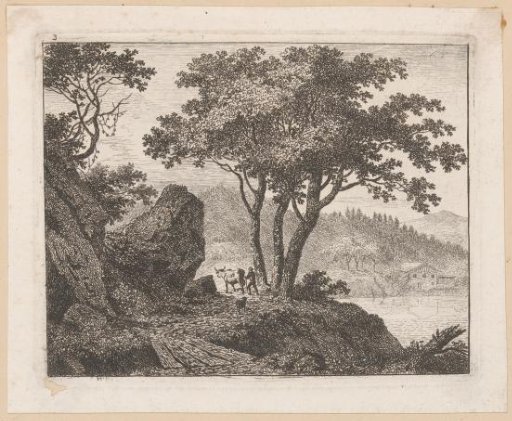Mountainous Landscape with a Traveller and Cattle