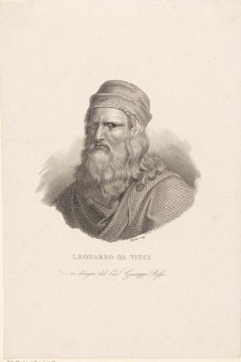 Portrait of the artist Leonardo da Vinci