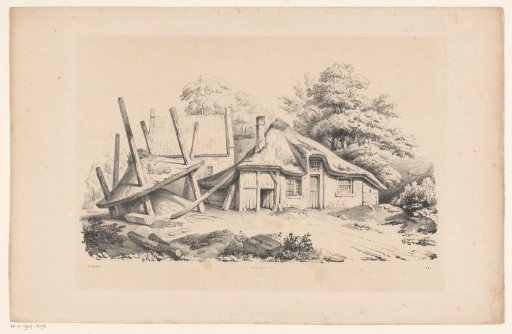 Dilapidated farmhouse