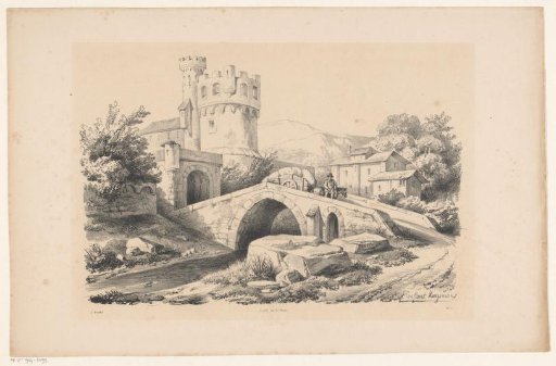 Landscape with fort and bridge