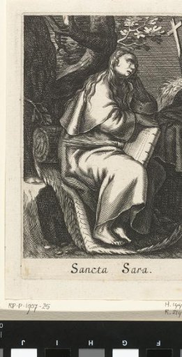 Saint Sarah of Libya as a hermitess