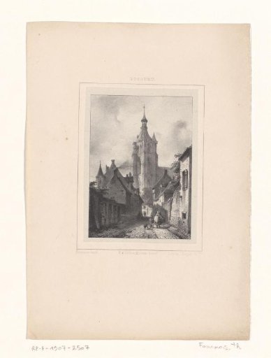 City view with a church