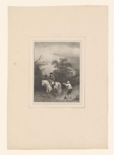 Landscape with Napoleon on horseback
