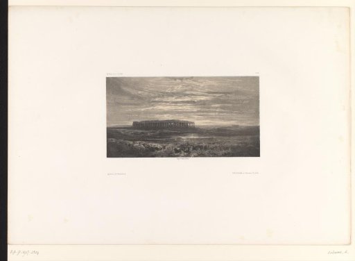 Landscape with a lake and the ruin of a temple