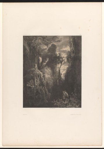 Four owls in a rocky cleft