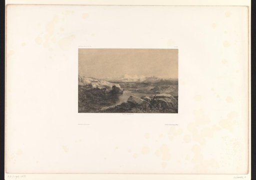 Mountain landscape with a lake