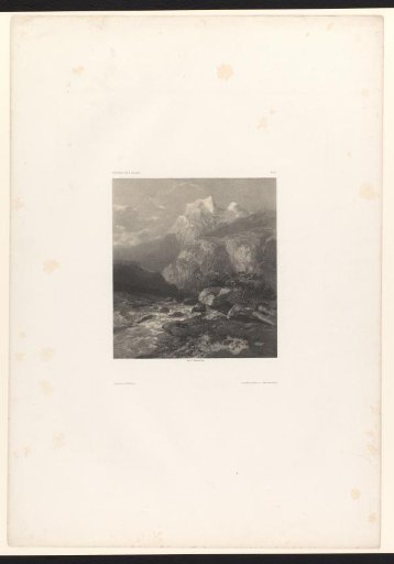 Mountain landscape with a stream along the rocks