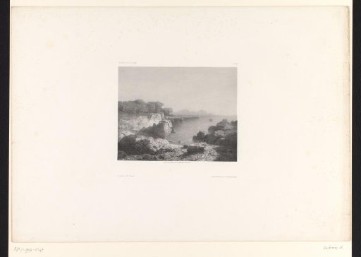 Landscape with a bay and a rocky coast