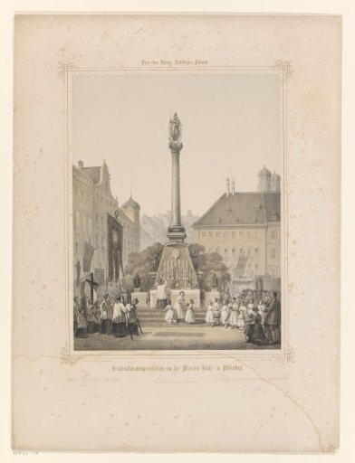 Corpus Christi Procession at the Marian Column in Munich