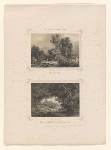 View of Allgäu and a View of the Ruins of Salzburg