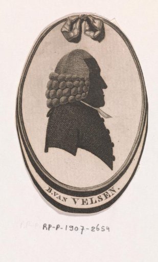 Silhouette portrait of Bartholomeus van Velsen