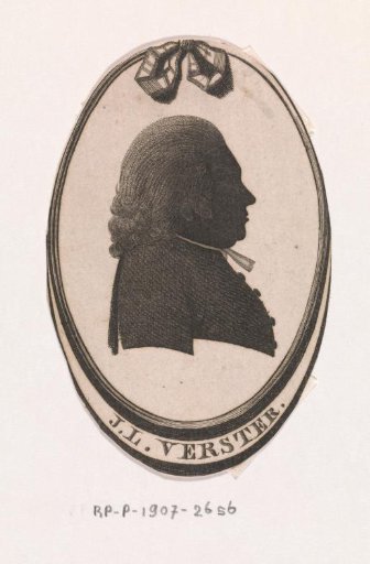 Silhouette portrait of Jean Louis Verster
