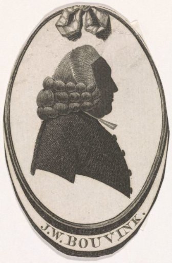 Silhouette Portrait of Johannes Wilhelmus Bouvink