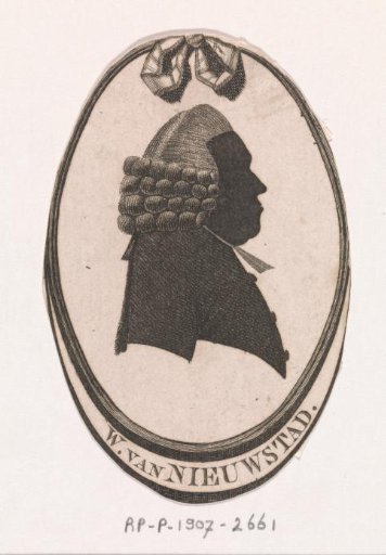 Silhouette Portrait of W. van Nieuwstad