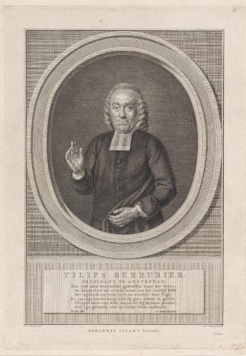 Portrait of the preacher Philippus Serrurier