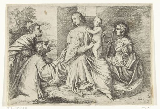 Mary with Christ and Saint Catherine of Alexandria
