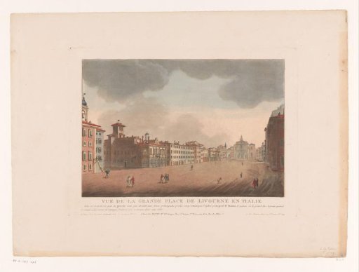 View of the Piazza Grande at Livorno