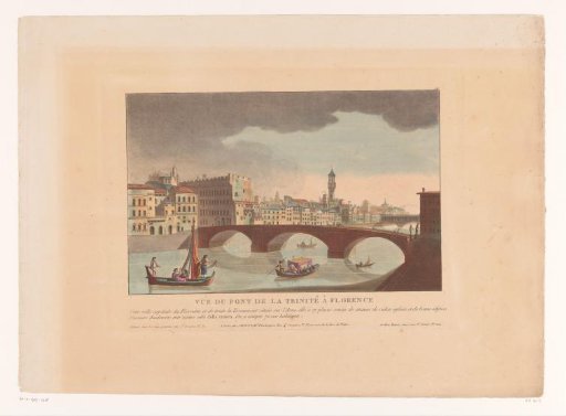 View of the Ponte Santa Trinita at Florence