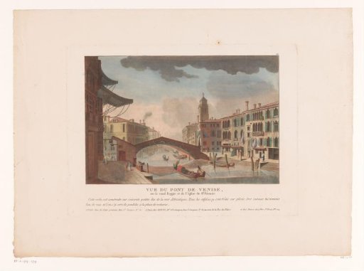 View of the Ponte delle Guglie at Venice