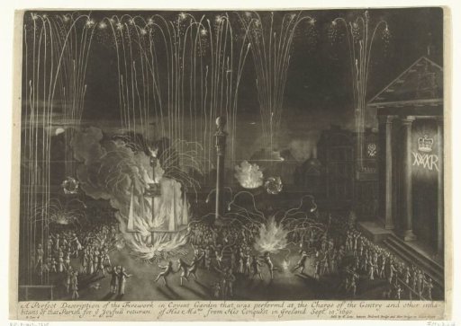 Fireworks in Covent Garden, 1690