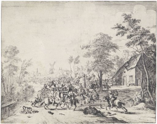 The Spaniards under Don Cantelmo defeated at Borgerhout, 1643