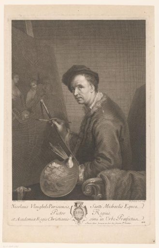 Portrait of Nicolas Vleughels at His Easel