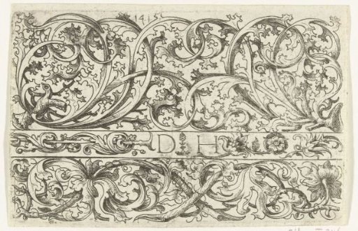 Three Friezes with Arabesques Above One Another