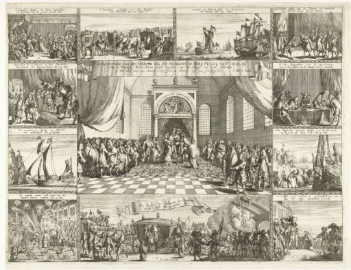 Marriage of Prince William III and Mary Stuart, 1677