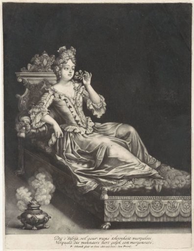 Young Woman on a Bed