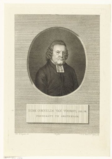 Portrait of preacher Dirk Cornelis van Voorst
