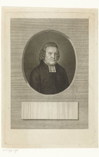 Portrait of preacher Dirk Cornelis van Voorst