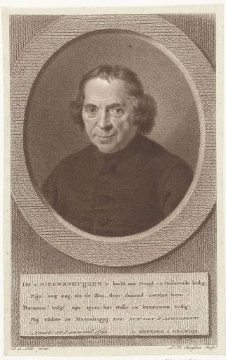 Portrait of the minister Jan Nieuwenhuyzen