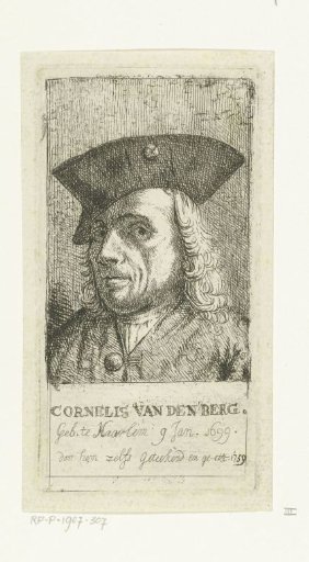 Self-portrait of the artist Cornelis van den Berg
