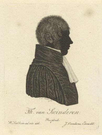 Silhouette portrait of Theodorus van Swinderen