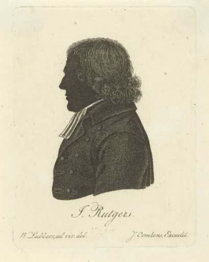 Silhouette portrait of J. Rutgers