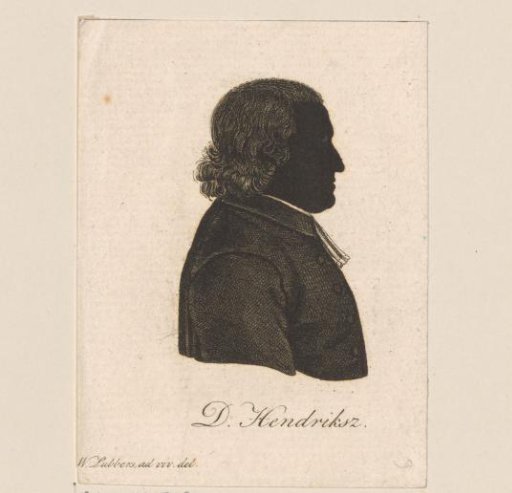 Silhouette portrait of Daniël Hendriksz