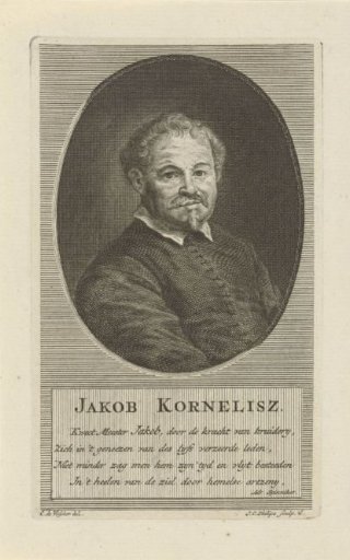 Portrait of the Mennonite preacher Jacob Cornelisz.