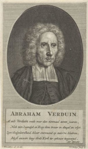 Portrait of the Mennonite preacher Abraham Verduin