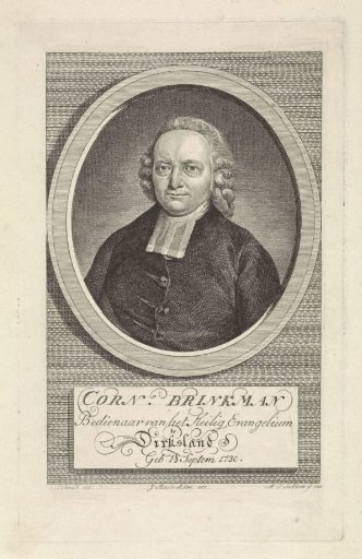 Portrait of the preacher Cornelis Brinkman