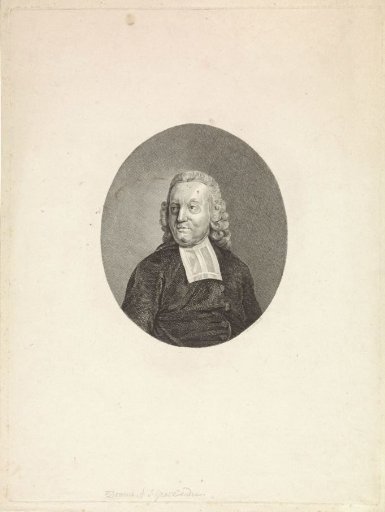 Portrait of the Zeeland preacher Adriaan 's Gravezande