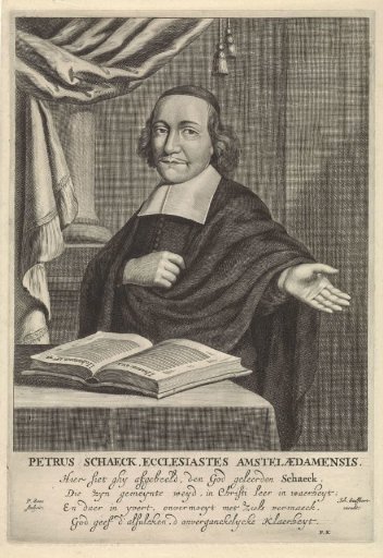 Portrait of the Amsterdam preacher Petrus Schaeck